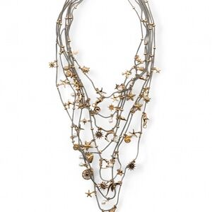 ZARA Marine Multi-Charm Metal Necklace